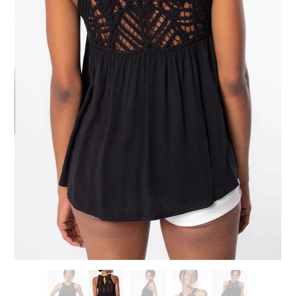 Lovestitch black Casey crochet top…. - Picture 2 of 3